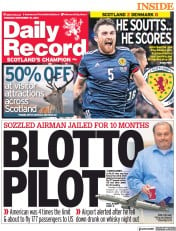 Daily Record (UK) Newspaper Front Page for 16 November 2021