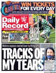 Daily Record (UK) Newspaper Front Page for 16 December 2021