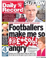 Daily Record (UK) Newspaper Front Page for 16 February 2021