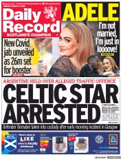 Daily Record front page for 16 August 2022