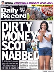 Daily Record front page for 16 September 2022
