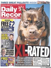 Daily Record front page for 16 September 2023