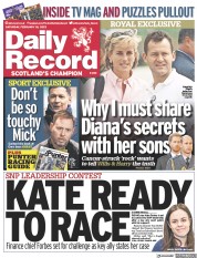 Daily Record (UK) Newspaper Front Page for 18 February 2023