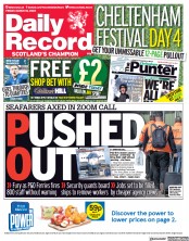 Daily Record (UK) Newspaper Front Page for 18 March 2022