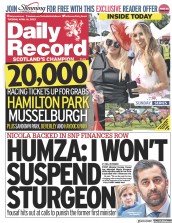 Daily Record (UK) Newspaper Front Page for 18 April 2023