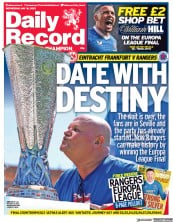 Daily Record (UK) Newspaper Front Page for 18 May 2022