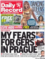 Daily Record (UK) Newspaper Front Page for 18 September 2021
