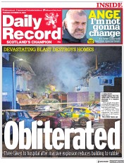 Daily Record (UK) Newspaper Front Page for 19 October 2021