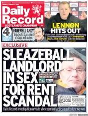 Daily Record (UK) Newspaper Front Page for 19 January 2021