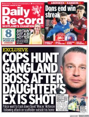 Daily Record front page for 19 January 2022
