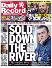 Daily Record front page for 19 March 2025
