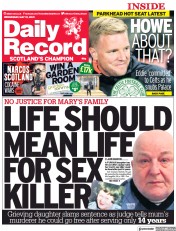 Daily Record (UK) Newspaper Front Page for 19 May 2021