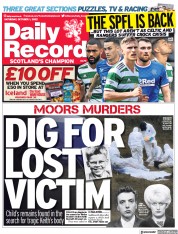 Daily Record (UK) Newspaper Front Page for 1 October 2022