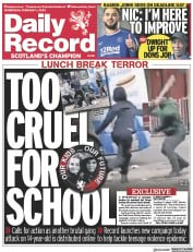 Daily Record front page for 1 February 2023