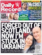 Daily Record (UK) Newspaper Front Page for 1 March 2022