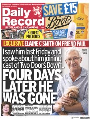 Daily Record (UK) Newspaper Front Page for 1 April 2023