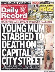 Daily Record front page for 20 May 2023