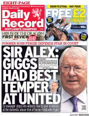 Daily Record (UK) Newspaper Front Page for 20 August 2022