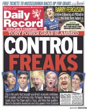 Daily Record (UK) Newspaper Front Page for 21 April 2023