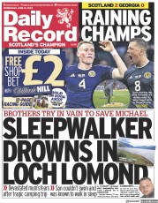 Daily Record (UK) Newspaper Front Page for 21 June 2023