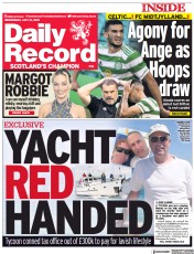 Daily Record (UK) Newspaper Front Page for 21 July 2021