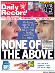 Daily Record (UK) Newspaper Front Page for 21 July 2022