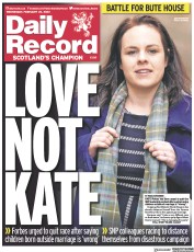 Daily Record (UK) Newspaper Front Page for 22 February 2023
