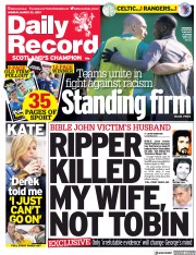 Daily Record (UK) Newspaper Front Page for 22 March 2021