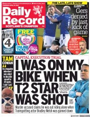 Daily Record (UK) Newspaper Front Page for 22 April 2021