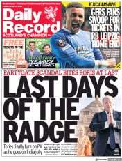 Daily Record (UK) Newspaper Front Page for 22 April 2022