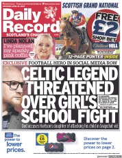 Daily Record (UK) Newspaper Front Page for 22 April 2023