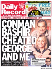 Daily Record (UK) Newspaper Front Page for 22 May 2021