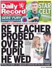 Daily Record (UK) Newspaper Front Page for 22 July 2021