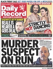 Daily Record front page for 23 November 2022