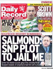Daily Record (UK) Newspaper Front Page for 23 February 2021
