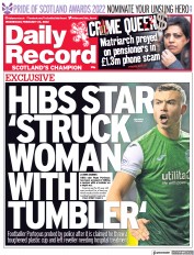 Daily Record (UK) Newspaper Front Page for 23 February 2022