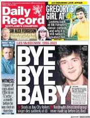 Daily Record (UK) Newspaper Front Page for 23 April 2021