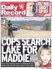 Daily Record front page for 23 May 2023