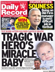 Daily Record (UK) Newspaper Front Page for 23 August 2021