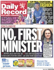 Daily Record (UK) Newspaper Front Page for 24 February 2023