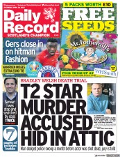 Daily Record (UK) Newspaper Front Page for 24 April 2021