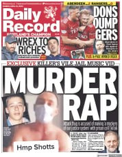 Daily Record (UK) Newspaper Front Page for 24 April 2023