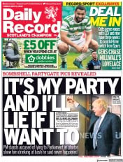 Daily Record (UK) Newspaper Front Page for 24 May 2022