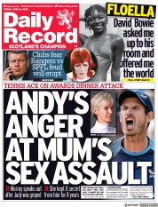 Daily Record front page for 24 June 2022