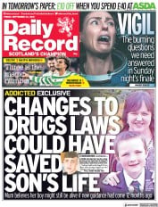 Daily Record (UK) Newspaper Front Page for 24 September 2021