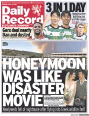Daily Record (UK) Newspaper Front Page for 25 July 2023