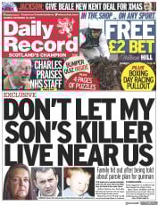 Daily Record (UK) Newspaper Front Page for 26 December 2022