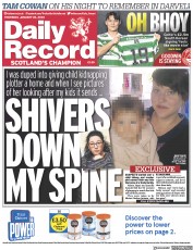 Daily Record (UK) Newspaper Front Page for 26 January 2023