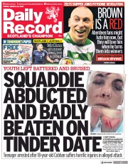 Daily Record (UK) Newspaper Front Page for 26 March 2021
