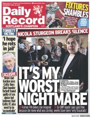 Daily Record (UK) Newspaper Front Page for 26 April 2023